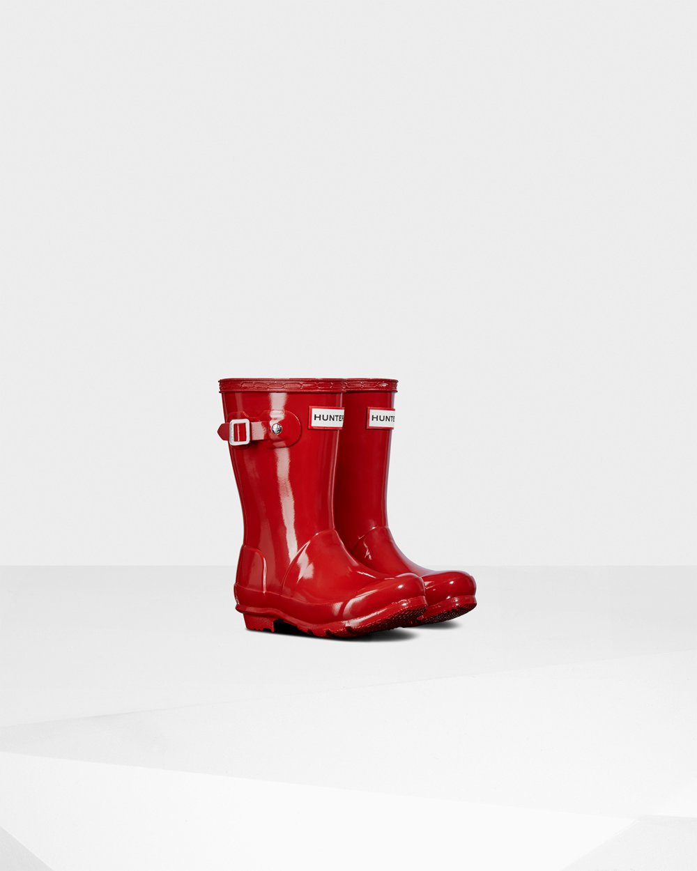 Hunter Niños Original Little Gloss - Botas de Lluvia Rojas - 374-EQKJBI